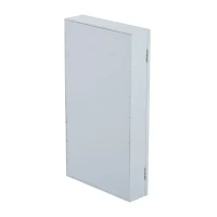 HomCom Armadio Portagioie con Specchiera da Parete in Legno, Bianco, 31x56x8.5cm(m-8)