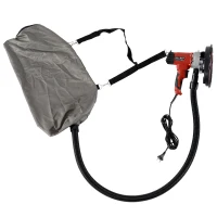 DURHAND Levigatrice Elettrica da Muro con Aspiratore 1200W Velocità Regolabile 32 × 33 × 27cm(m-4)