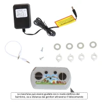 HOMCOM Macchina Elettrica per Bambini con Telecomando 12V in PP Bianco 128 × 80 × 53cm(m-8)