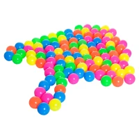 HOMCOM Set di 100 Palline da Gioco per Bambini Giocattolo Colorate Diametro 8cm(m-6)