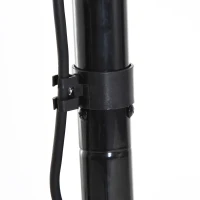 Outsunny Lampada Riscaldante per Esterno Giardino con 3 Barre Alogene Stufa Elettrica Altezza Regolabile Potenza a 3 Livelli 650W/1300W/2000W(m-7)