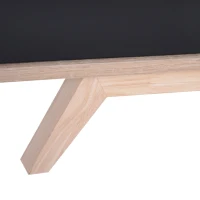 HOMCOM Stand TV Mobile Design Moderno 2 Ripaini da Soggiorno Rubberwood, MDF 120 x 40 x 50cm Rovere e Nero(m-5)