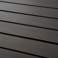 HOMCOM Tavolino da Salotto Design Moderno con Vani Portaoggetti in Legno MDF Noce 80 x 80 x 46.5cm(m-11)