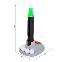 Homcom Gioco Baseball per Bambini con Mazza, Palle e Lanciatore Automatico(m-3)