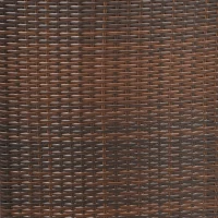 Outsunny Set Mobili da Giardino Salvaspazio con 1 Tavolo e 2 Sedie in Rattan PE Marrone(m-8)