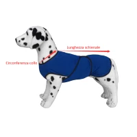 PawHut Cappotto Invernale per Cani Grandi Giubbotti Traspirante Leggero con Raffreddamento Microfibra Schienale 50cm Size 4X(m-9)
