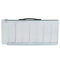 HomCom Rampa per Sedia a Rotelle in Alluminio Ripiegabile, 122x72cm(m-7)