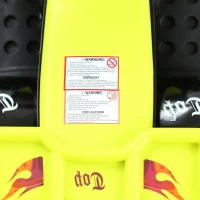 Qaba Quad moto elettrica per bambini, nero e giallo(m-14)