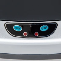 Homcom Pattumiera in Acciaio Inox con Apertura Automatica con Sensore 48 Litri(m-6)