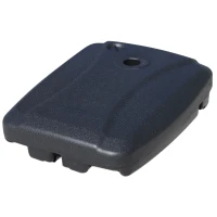 Outsunny Base per Ombrellone con 2 Ruote Riempibile con Acqua o Sabbia 50/60kg da Giardino HDPE 60x80x16cm(m-1)