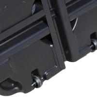 Outsunny Base per Ombrellone con 2 Ruote Riempibile con Acqua o Sabbia 50/60kg da Giardino HDPE 60x80x16cm(m-7)