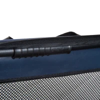 PawHut Trasportino per Cani e Gatti Pieghevole Morbido per Auto 70 × 52 × 52cm Blu(m-9)