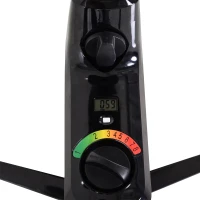 HOMCOM Cyclette con Tavolo da Lavoro Scrivania con Altezza Regolabile per il Tuo PC o Tablet, Pedali a Scomparsa(m-10)