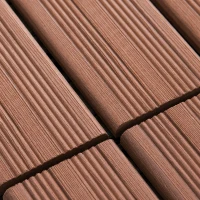 Outsunny Set Piastrelle per Esterno Incastrabili per Pavimentazione Marrone 11 Pezzi 30x30x2.2cm(m-7)