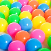 HOMCOM Set di 100 Palline da Gioco per Bambini Giocattolo Colorate Diametro 8cm(m-8)