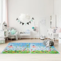 Homcom Tappeto Puzzle per Bambini Disegno Fantasia 8 Tessere 61.5x61.5cm(m-2)