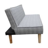 HOMCOM Divano Letto 3 Posti Reclinabile in Tessuto di Lino, 177 x 70 x 69cm(m-5)