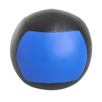 HOMCOM Palla Medica cross-training Fitness Wall Ball 9kg in Ecopelle Ф35cm Nero-Blu(m-6)