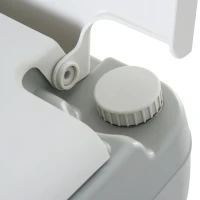 Kleankin Toilette Wc Chimico Portatile 20L per Disabili e Anziani Camper Campeggio, 41.5x36.5x42cm(m-8)