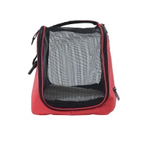 PawHut Trasportino Borsa Pieghevole per Cani Gatti e Animali Domestici 43 x 22 x 27cm Rosso(m-5)