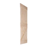 HOMCOM - Porta Scorrevole in Legno in Stile Country, 213 x 96.5 x 3.5cm, Colore: Naturale(m-7)