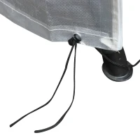 Outsunny Copertura per Mobili da Giardino Impermeabile Anti UV con Fissaggio e Cerniera Poliestere 135x113cm(m-6)