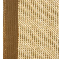 Outsunny Tendone Parasole Triangolare, Tenda a Vela Protezione dal Sole Giardino, Balcone, Terrezza, Anti UV, 4x4x4 m, Beige(m-12)