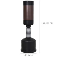 HomCom Sacco boxe da terra Professionale-Allenamento Boxing MMA MUAY THAI KICK(m-3)