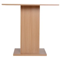 HOMCOM Tavolino da Caffè Design Moderno Salotto Soggiorno Cucina 80x80x76.5cm Legno(m-9)