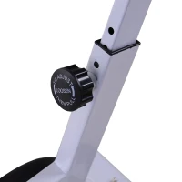 Homcom Cyclette Spinning Professionale con Sellino e Manubrio Regolabili Schermo LCD Bianco, nero, rosso, 107x48x100cm(m-15)