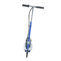 HomCom Monopattino Elettrico per Bambini con Freno e Cavalletto 13km/h, Blu(m-4)