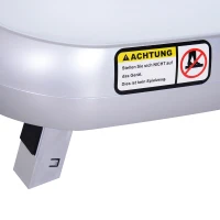 HOMCOM Pedana Vibrante Elettrica 5 Velocità Regolabile con Telecomando per Gambe da Casa in Acciaio e ABS 46 x 40.5 x 13.5 cm Nero(m-8)