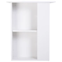 HomCom Scrivania da Ufficio Porta PC con Ripiano Tastiera, Bianco, 74x120x60cm(m-7)