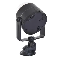 HOMCOM Proiettore LED Multicolore Luci Decorazione da Interno Impermeabile per Feste Eventi Party Compleanno in ABS Nero(m-5)