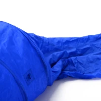 PawHut Tunnel Giocattolo per Cani e Gatti Pieghevole in Oxford Blu, Φ60 x 500cm(m-7)
