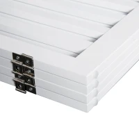 PawHut Cancellino per Cani Pieghevole a 3 Sezioni in Legno Verniciato Lucido, 154.5x1.8x61cm, Bianco(m-8)