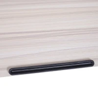 Vinsetto Tavolino Pieghevole Multifunzionale Altezza Regolabile con divisorio incorporato in MDF Classe E1 con Telaio Metallico Max:20kg 80x40x45-65cm(m-5)