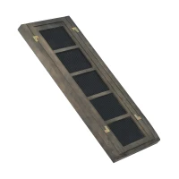 PawHut Rampa Pieghevole per Cani Animali per Auto Macchina in Legno Massello con Rivestimento Antiscivolo, 165 x 43 x 4.8cm(m-5)