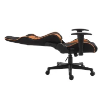 HOMCOM Sedia da Gaming con Rotelle Reclinabile Girevole Ufficio Tessuto(m-7)