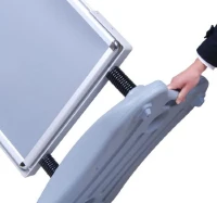 Outsunny - Espositore lavagna cavalletto pubblicitario base riempita con acqua sabbia(m-5)