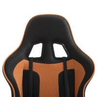 HOMCOM Sedia da Gaming con Rotelle Reclinabile Girevole Ufficio Tessuto(m-12)