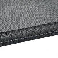 PawHut Lettino per Cani da Interno ed Esterno Capacità fino a 31.8kg con Tessuto Traspirante 130x80x20cm Nero(m-10)