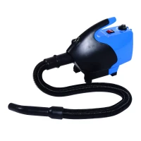 PawHut Soffiatore per Cani e Gatti Asciugatrice per Animali Domestici 2600W Intensità Aria Regolabile Blue(m-2)