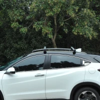 HOMCOM Barre Portapacchi per Auto con Serratura e Chiavi in Lega di Alluminio 125x5.5x7cm, Max. 50 kg(m-2)