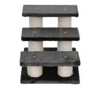 PawHut Scala per Gatti Struttura in Sisal 45 × 35 × 34cm Grigio Scuro(m-4)