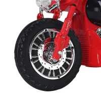 HOMCOM Triciclo Moto Elettrica per Bambini 80 × 43 × 54.5cm Rosso(m-9)