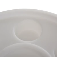 Outsunny Portabicchieri Luminoso con Luci LED Colorate e Telecomando (Max. 5m), 7 Vani (Bottiglia/Bicchieri), Ф42x15cm(m-9)