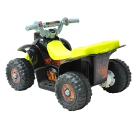 Qaba Quad moto elettrica per bambini, nero e giallo(m-6)