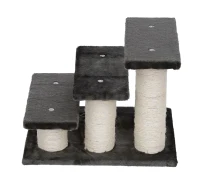 PawHut Scala per Gatti Struttura in Sisal 45 × 35 × 34cm Grigio Scuro(m-5)