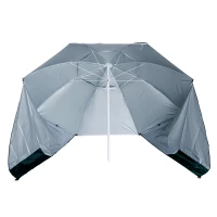 Outsunny Ombrellone da Spiaggia con Borsa da Viaggio Impermeabile e con Protezione UV, Verde(m-4)